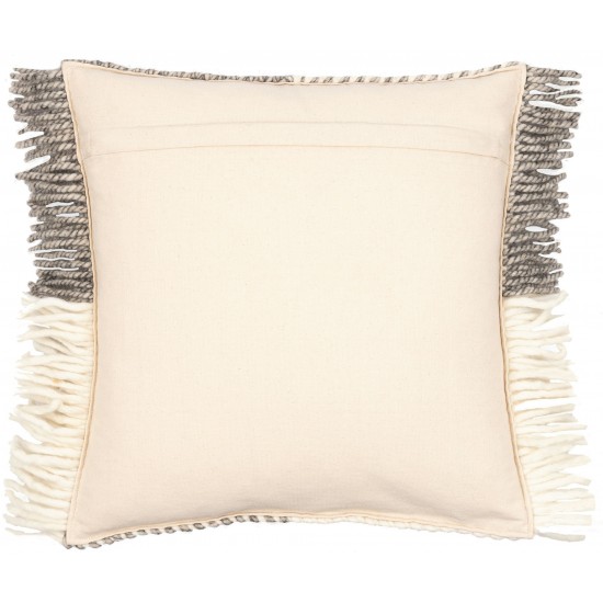Surya Faroe Ii Cream Pillow Shell With Down Insert 20"H X 20"W