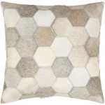 Surya Fayet Pillow Shell With Polyester Insert 18"H X 18"W