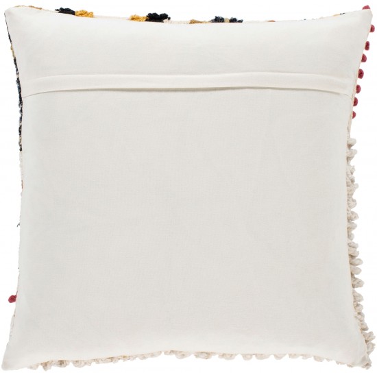 Surya Fleetwood Beige Pillow Shell With Down Insert 20"H X 20"W