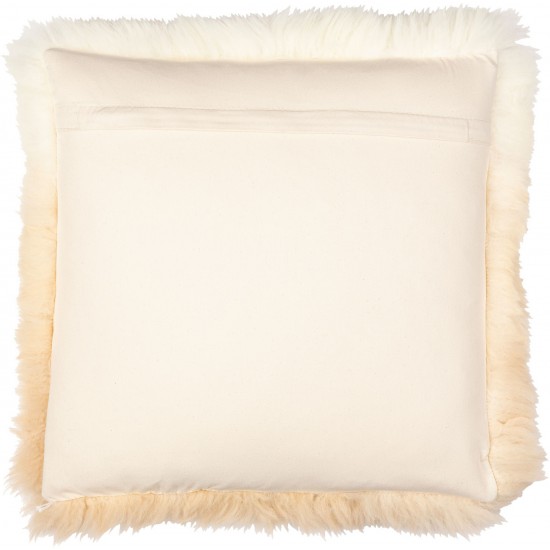 Surya Gisborne Camel Pillow Shell With Down Insert 20"H X 20"W