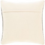 Surya Harlow Beige Pillow Shell With Down Insert 22"H X 22"W