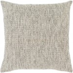 Surya Heidi Charcoal Pillow Shell With Down Insert 20"H X 20"W