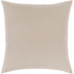 Surya Heidi Charcoal Pillow Shell With Down Insert 20"H X 20"W