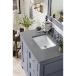 De Soto 36" Single Vanity, Silver Gray w/ 3 CM Grey Expo Quartz Top