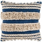 Surya Helena Navy Pillow Shell With Down Insert 22"H X 22"W