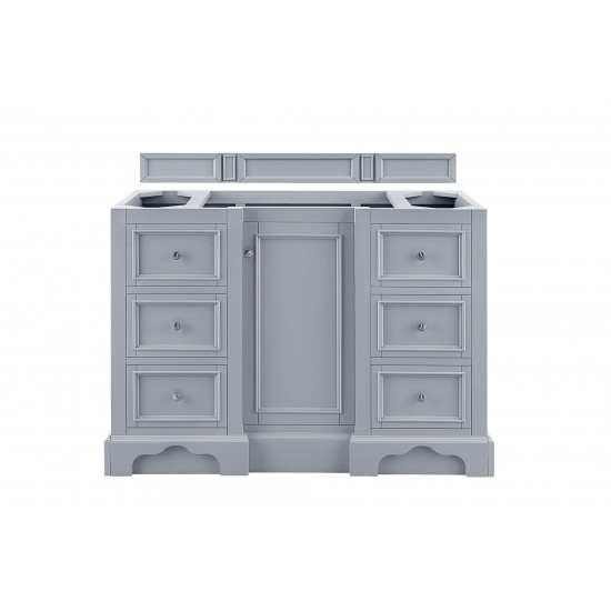 De Soto 48" Single Vanity, Silver Gray