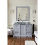 De Soto 48" Single Vanity, Silver Gray w/ 3 CM Cala Blue Quartz Top