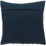 Surya Ibiza Pillow Shell With Down Insert 18"H X 18"W Dark Blue