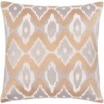 Surya Ikat Luxe Ivory Pillow Shell With Down Insert 20"H X 20"W