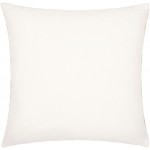 Surya Ikat Luxe Ivory Pillow Shell With Down Insert 22"H X 22"W