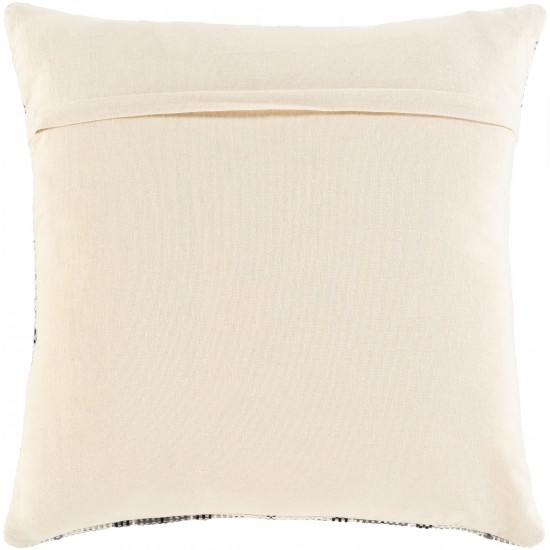 Surya Jacobean Ivory Pillow Shell With Polyester Insert 20"H X 20"W