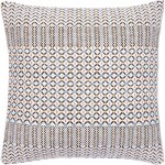 Surya Jaden Ink Blue Pillow Shell With Polyester Insert 20"H X 20"W
