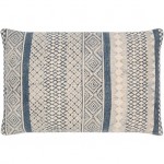 Surya Janya Pillow Shell With Down Insert 14"H X 22"W Dark Blue