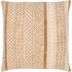 Surya Janya Pillow Shell With Polyester Insert 18"H X 18"W Light Beige