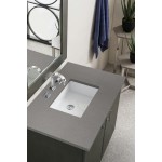 Metropolitan 36" Single Vanity, Silver Oak, w/ 3 CM Grey Expo Quartz Top