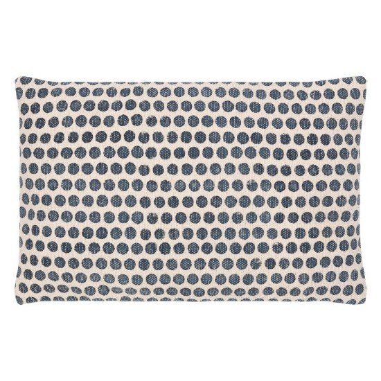 Surya Janya Pillow Shell With Down Insert 14"H X 22"W (Dark Blue)