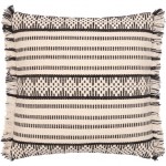 Surya Jasna Cream Pillow Shell With Polyester Insert 18"H X 18"W