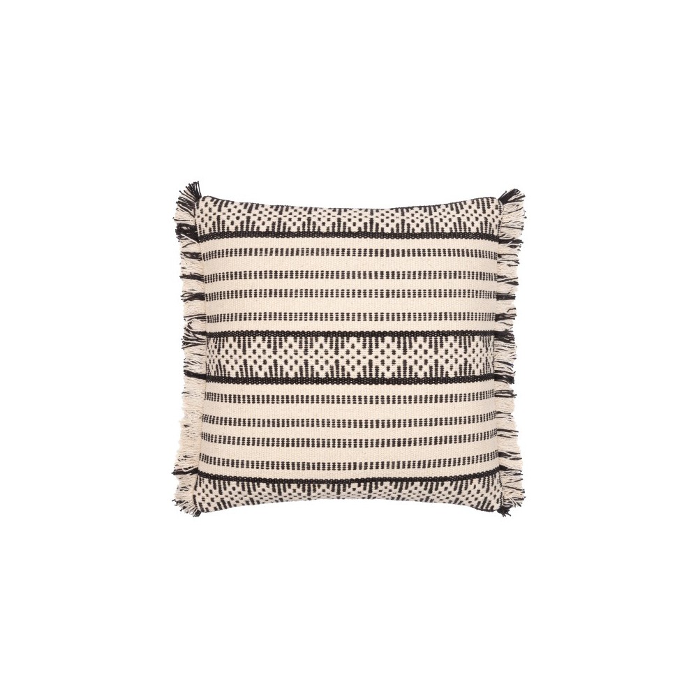 Surya Jasna Cream Pillow Shell With Polyester Insert 18"H X 18"W Surya Jasna Cream Pillow Shell With Polyester Insert 18"H X 18"W