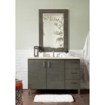 Metropolitan 48" Single Vanity, Silver Oak, w/ 3 CM Eternal Marfil Quartz Top