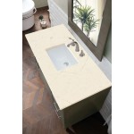 Metropolitan 48" Single Vanity, Silver Oak, w/ 3 CM Eternal Marfil Quartz Top