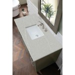 Metropolitan 48" Single Vanity, Silver Oak, w/ 3 CM Eternal Serena Quartz Top