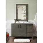 Metropolitan 48" Single Vanity, Silver Oak, w/ 3 CM Grey Expo Quartz Top