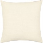 Surya Javed Brown Pillow Shell With Down Insert 18"H X 18"W