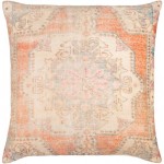 Surya Javed Burnt Orange Pillow Shell With Down Insert 18"H X 18"W