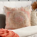 Surya Javed Burnt Orange Pillow Shell With Down Insert 22"H X 22"W