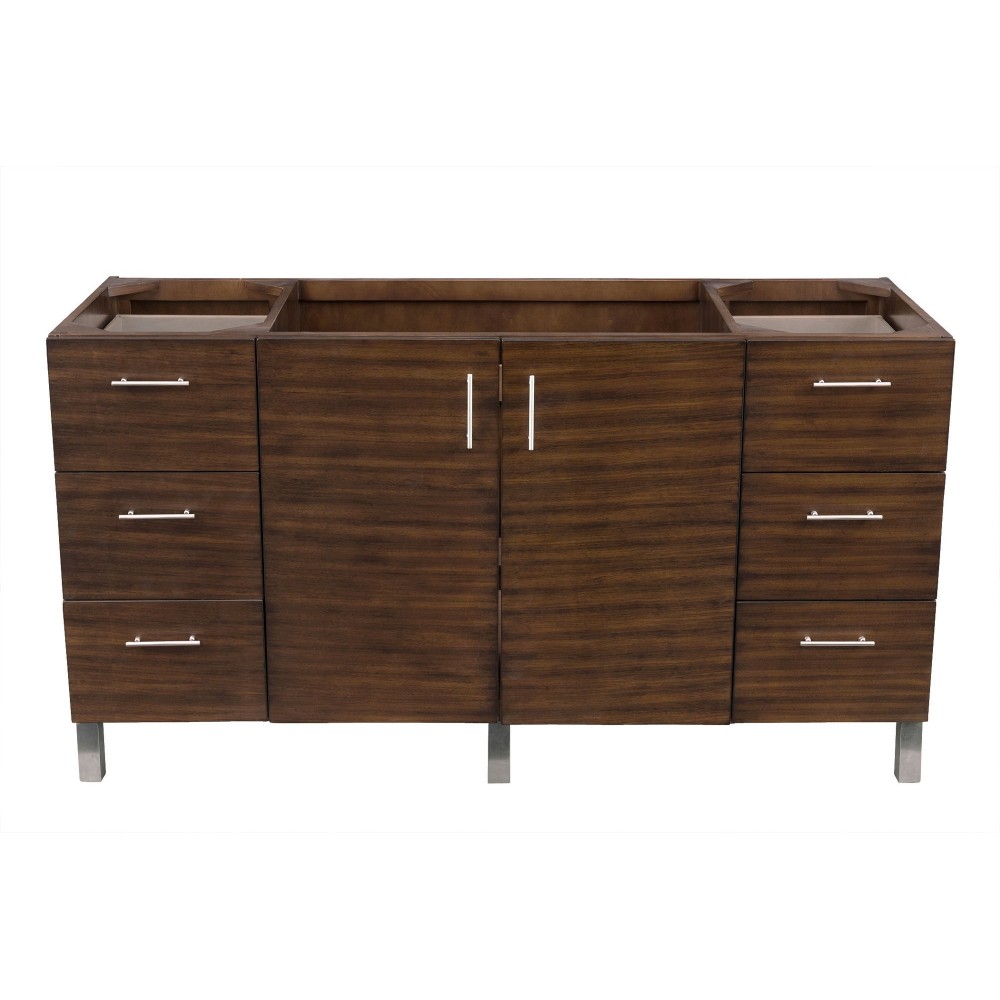 Metropolitan 60" Single Vanity, American Walnut