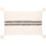 Surya Josie Cream Pillow Shell With Down Insert 14"H X 22"W