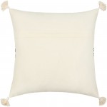 Surya Josie Cream Pillow Shell With Down Insert 14"H X 22"W
