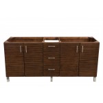 Metropolitan 72" Double Vanity, American Walnut