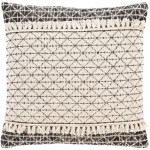 Surya Justine Pillow Shell With Down Insert 20"H X 20"W Beige