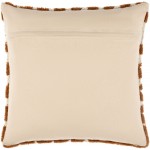 Surya Kabela Pillow Shell With Down Insert 20"H X 20"W Brown