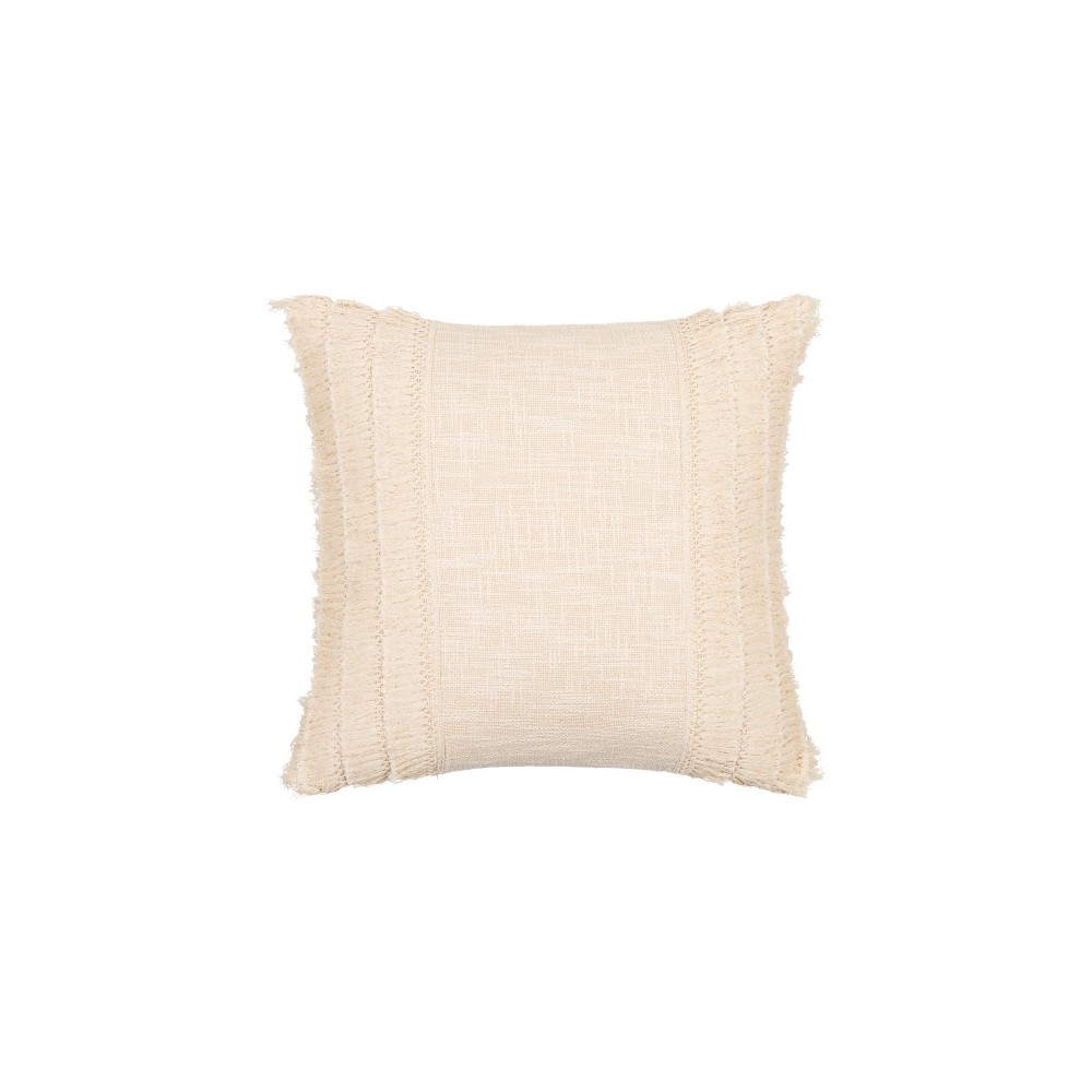 Surya Kandie Cream Pillow Shell With Down Insert 18"H X 18"W