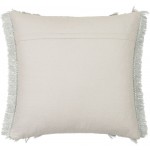 Surya Kandie Light Gray Pillow Shell With Down Insert 18"H X 18"W