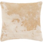 Surya Kansas Beige Pillow Shell With Polyester Insert 20"H X 20"W