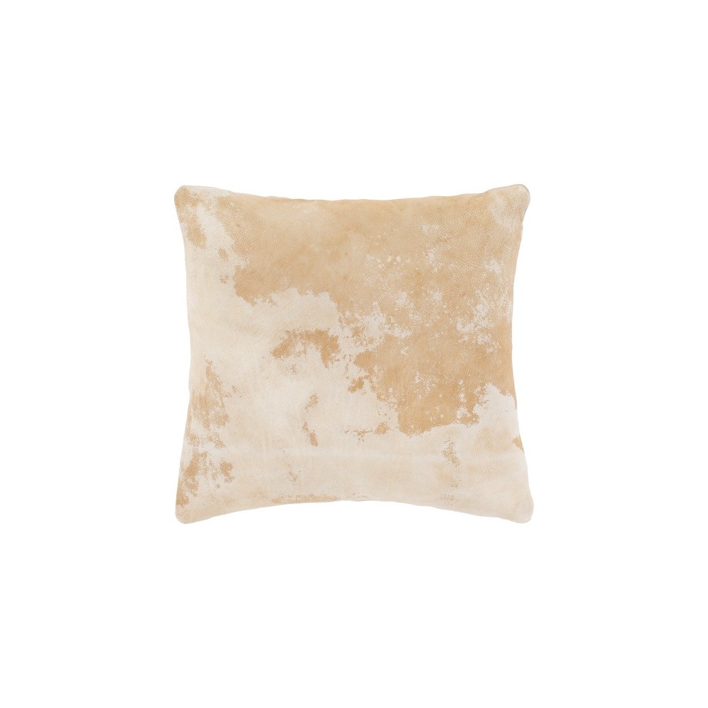 Surya Kansas Beige Pillow Shell With Polyester Insert 20"H X 20"W