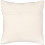 Surya Karrie Cream Pillow Shell With Polyester Insert 20"H X 20"W