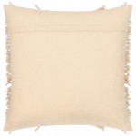 Surya Katie Cream Pillow Shell With Polyester Insert 14"H X 22"W