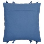 Surya Katie Blue Pillow Shell With Polyester Insert 14"H X 22"W