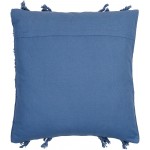 Surya Katie Blue Pillow Shell With Polyester Insert 20"H X 20"W