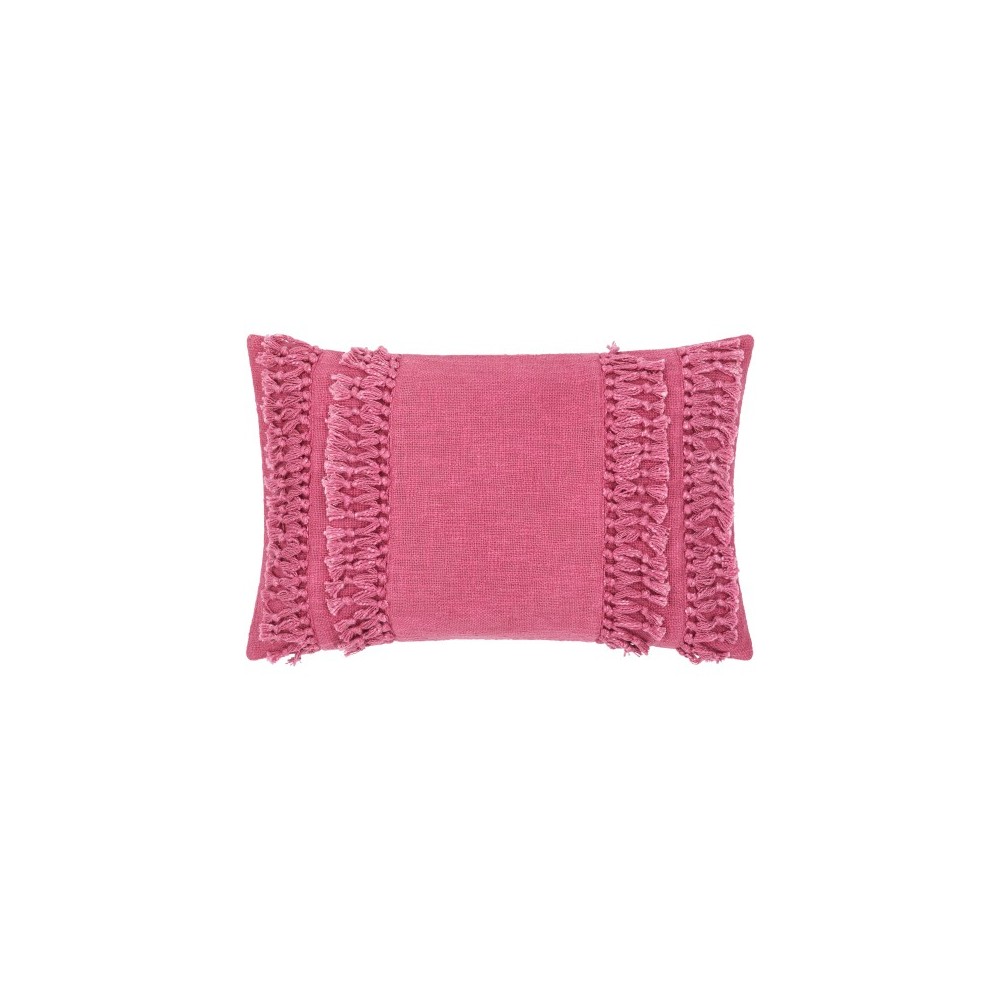 Surya Katie Mauve Pillow Shell With Polyester Insert 14"H X 22"W Surya Katie Mauve Pillow Shell With Polyester Insert 14"H X 22"W
