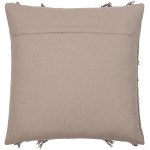 Surya Katie Gray Pillow Shell With Down Insert 14"H X 22"W