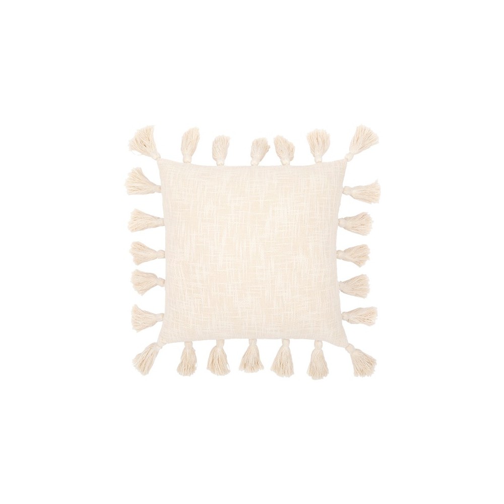 Surya Kellie Cream Pillow Shell With Down Insert 18"H X 18"W