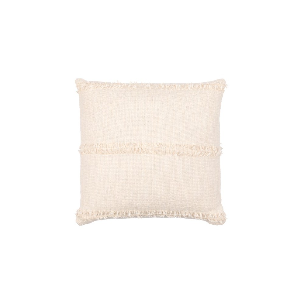 Surya Kiefer Cream Pillow Shell With Down Insert 22"H X 22"W Surya Kiefer Cream Pillow Shell With Down Insert 22"H X 22"W