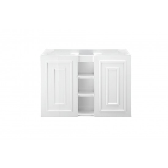 Alicante' 39.5" Single Vanity Cabinet, Glossy White