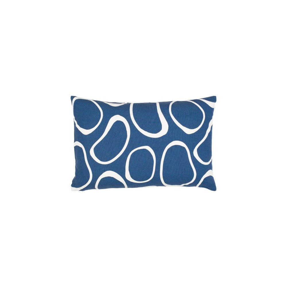 Surya Lachen Pillow Shell With Down Insert 13"H X 20"W - Dark Blue Surya Lachen Pillow Shell With Down Insert 13"H X 20"W - Dark Blue
