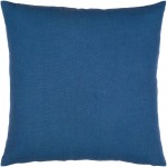Surya Lachen Pillow Shell With Down Insert 13"H X 20"W - Dark Blue